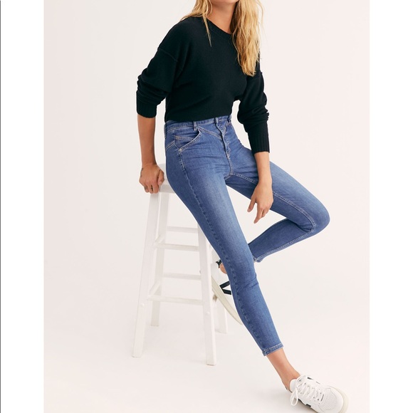 Free People Riley seamed skinny jeans - Picture 5 of 11